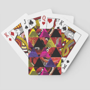 Animal Triangle Pattern Playing Cards