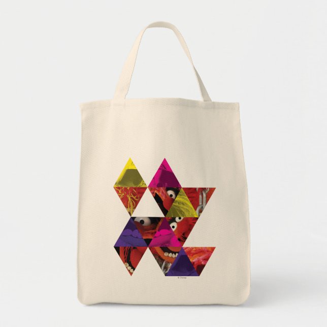 Animal Triangle Pattern Tote Bag (Front)