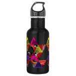 Animal Triangle Pattern Water Bottle