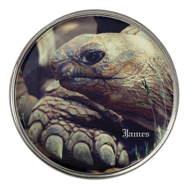 Animal Turtle Tortoise Trendy Golf Ball Marker (Front)