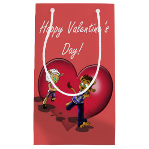 Animal Valentine's Day Small Gift Bag
