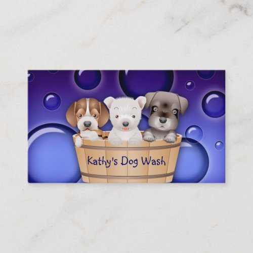 Animal Veterinarian Business Card Dogs Bucket peri