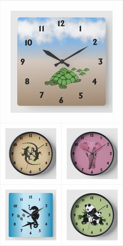 Animal Wall Clocks