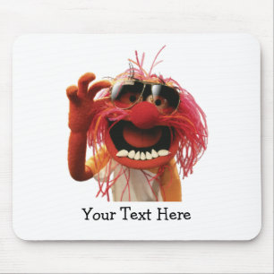 Animal wearing sunglasses mouse pad