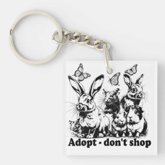 Animal Welfare - Adopt don't shop Keychain
