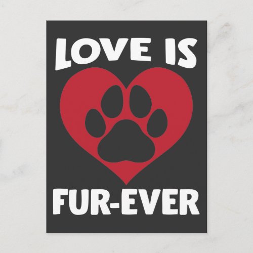 Animal Welfare Shelter Love Cat Paw Dog Lover Postcard