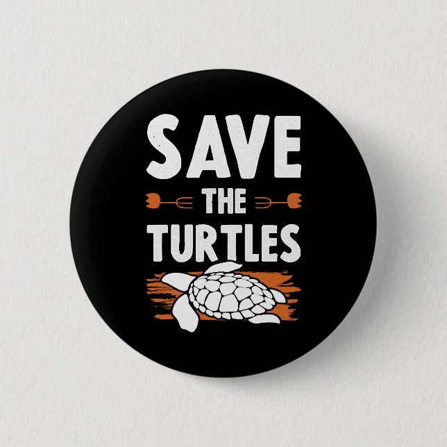 animal welfare turtle button (Front)