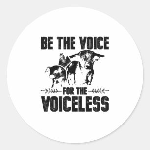 Animal Welfare Vegan Vegetarian Vegan Gifts Classic Round Sticker