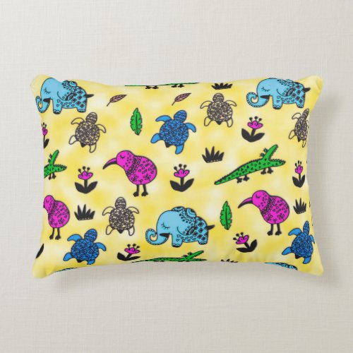 Animal Whirlwind Accent Pillow