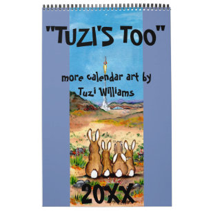 Animal Wildlife Calendar Humorous Rabbit Any Year