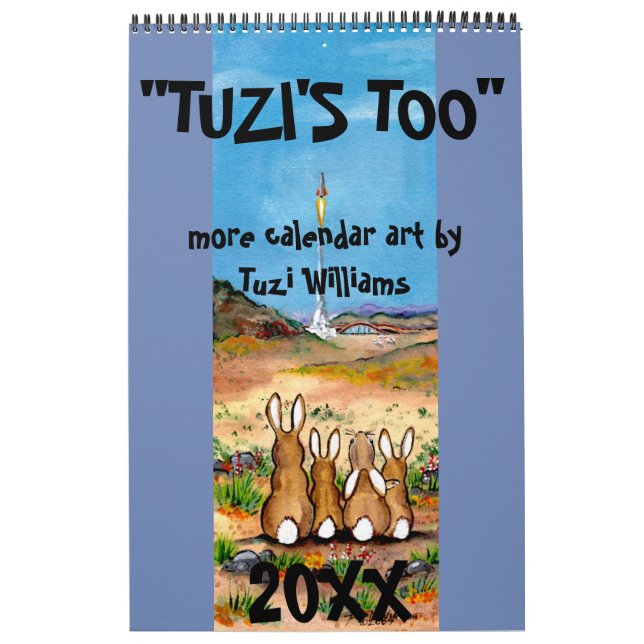 Animal Wildlife Calendar Humorous Rabbit Any Year (Cover)