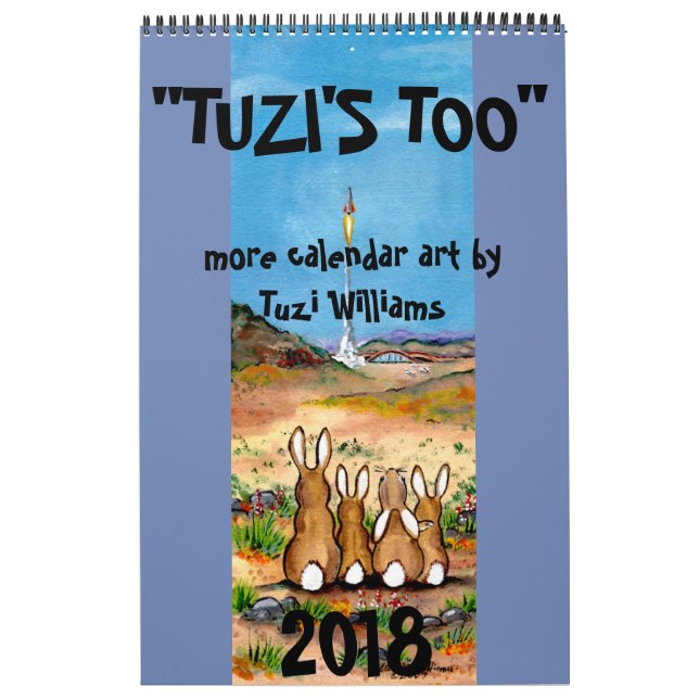 Animal Wildlife Calendar Humorous Rabbit Any Year (Cover)