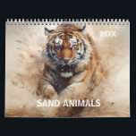 Animal Wildlife Safari Woodland art Calendar<br><div class="desc">This design was created though digital art. It may be personalized in the area provided or customizing by choosing the click to customize further option and changing the age, initials or words. You may also change the text color and style or delete the text for an image only design. Contact...</div>