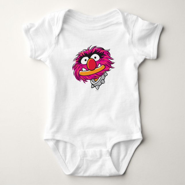 Animal With Collar Baby Bodysuit (Front)