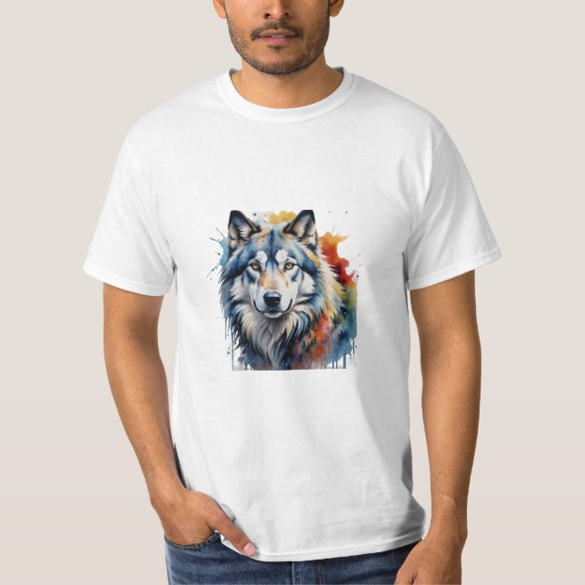 animal wolf shirt, strong T-Shirt (Front)