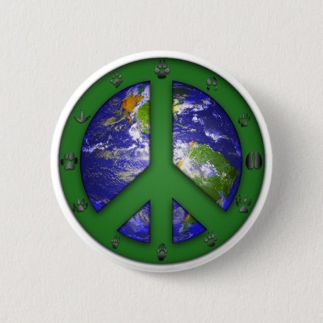 Animal World Coexist Button (Front)