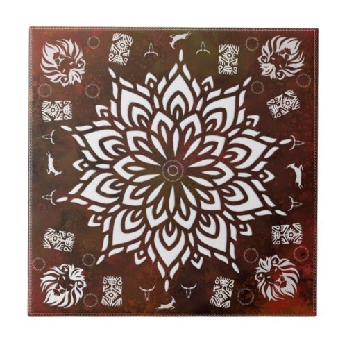 Animal World _ Wildlife _ Brown Ceramic Tile