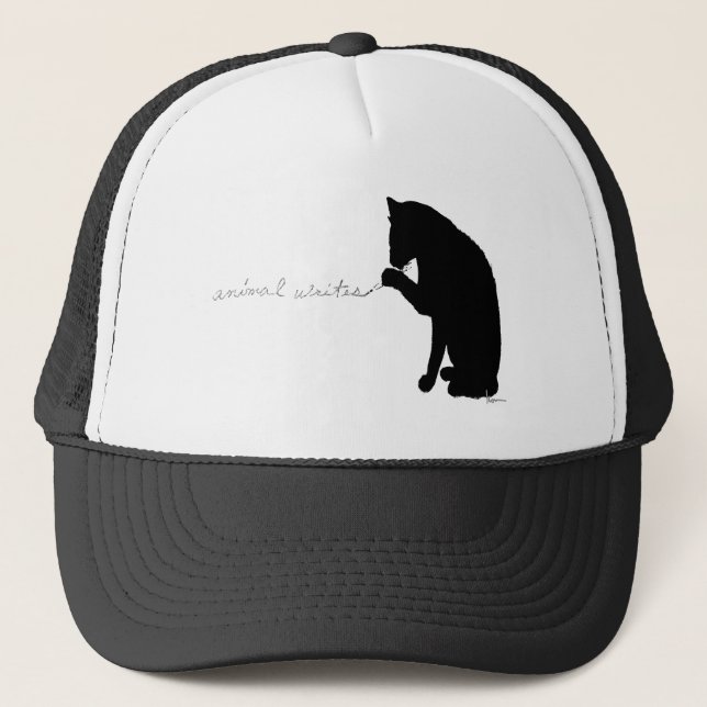 "animal writes" trucker hat (Front)