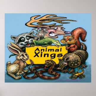 Animal Xings Poster