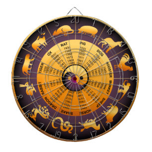 Animal Yin Yang Dartboard With Darts