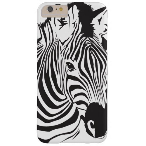 Animal Zebra Face Barely There iPhone 6 Plus Case