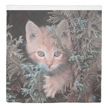 Animalart Adorable Kitten Duvet Cover by MehrFarbeImLeben at Zazzle