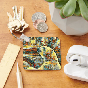 AnimalArt_Bear_012 Keychain