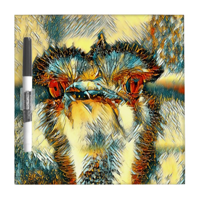 AnimalArt_Bird_008 Dry Erase Board (Front)
