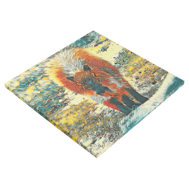 AnimalArt_Capybara_002 Gallery Wrap (3/4)