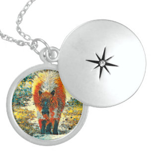 AnimalArt_Capybara_002 Locket Necklace