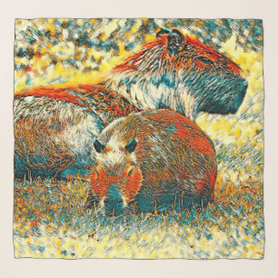 AnimalArt_Capybara_004 Scarf