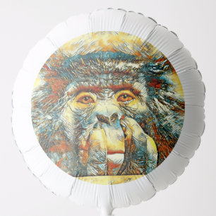 AnimalArt_Chimpanzee_008 Balloon