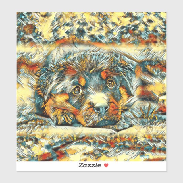 AnimalArt_Dog_001 Sticker (Sheet)