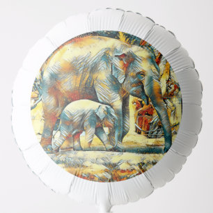 AnimalArt_Elephant_002 Balloon