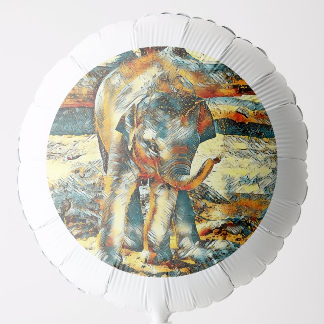 AnimalArt_Elephant_003 Balloon (Front)