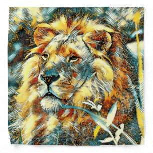 AnimalArt_Lion_009 Bandana