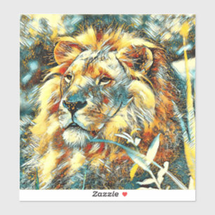 AnimalArt_Lion_009 Sticker