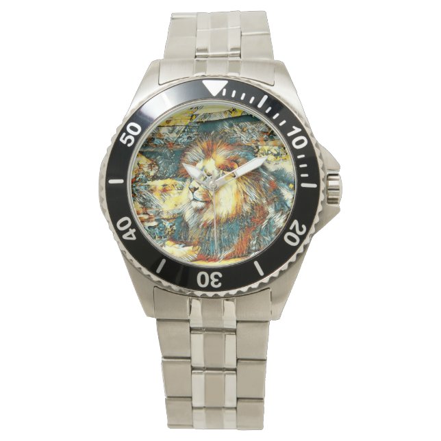 AnimalArt_Lion_033 Watch (Front)