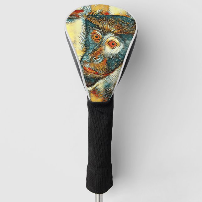 AnimalArt_Monkey_002 Golf Head Cover (Front)