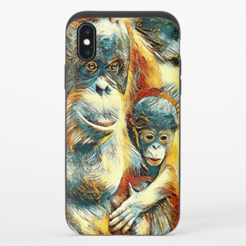 AnimalArt_OrangUtan_015 iPhone X Slider Case