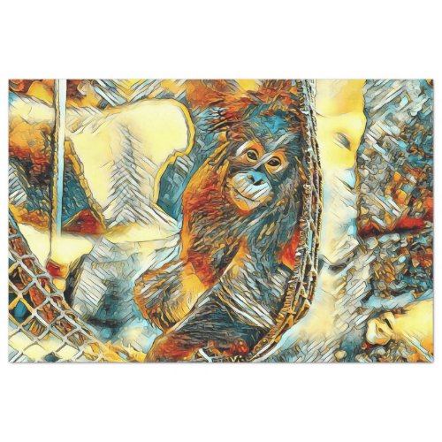 AnimalArt_OrangUtan_20170605_by_JAMColors Tissue Paper