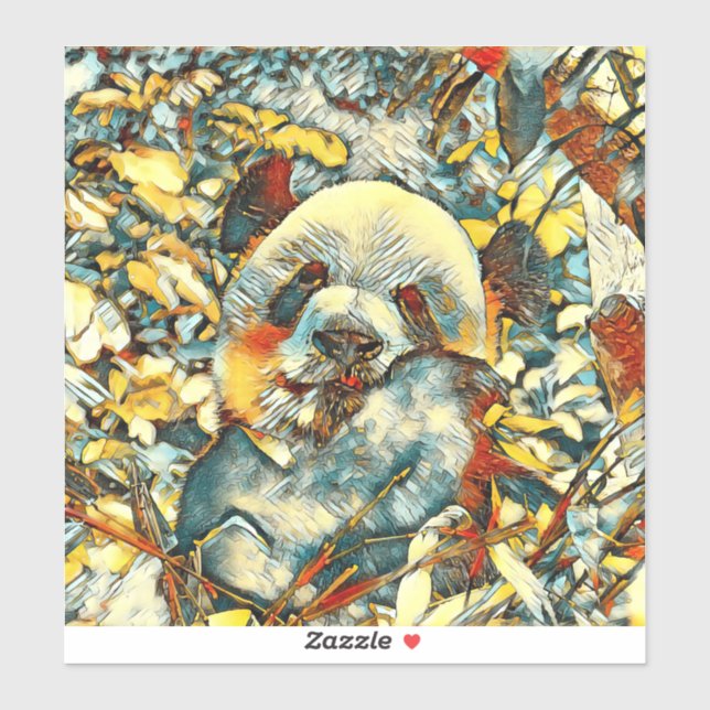 AnimalArt_Panda_012 Sticker (Sheet)
