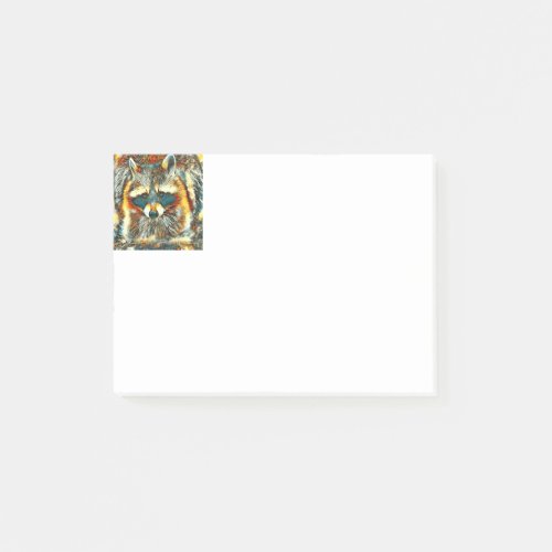 AnimalArt_Raccoon_20170602_by_JAMColors Post_it Notes