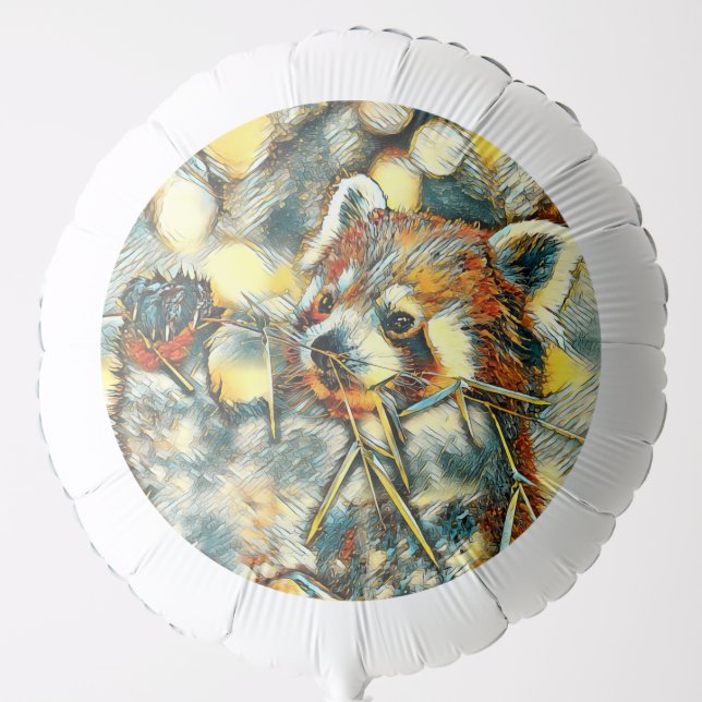 AnimalArt_RedPanda_001 Balloon (Front)