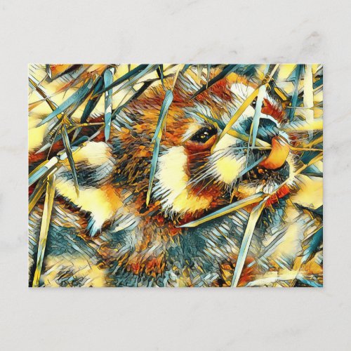 AnimalArt_RedPanda_003 Postcard