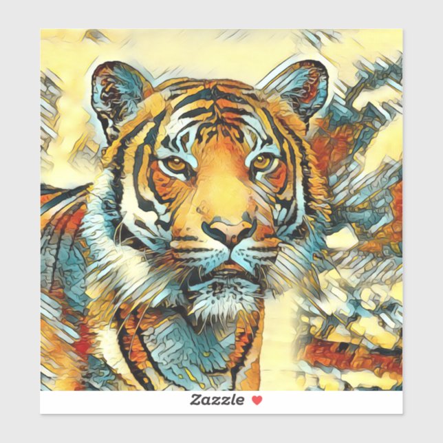 AnimalArt_Tiger_004 Sticker (Sheet)