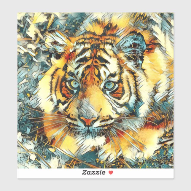 AnimalArt_Tiger_006 Sticker (Sheet)