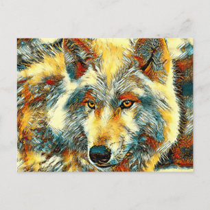 AnimalArt_Wolf_004 Postcard