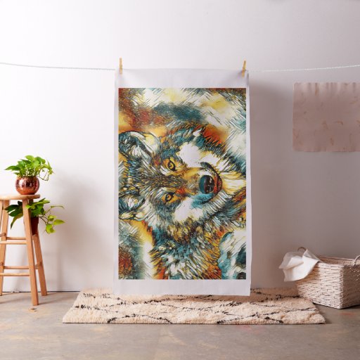 AnimalArt_Wolf_20170601_by_JAMColors Fabric