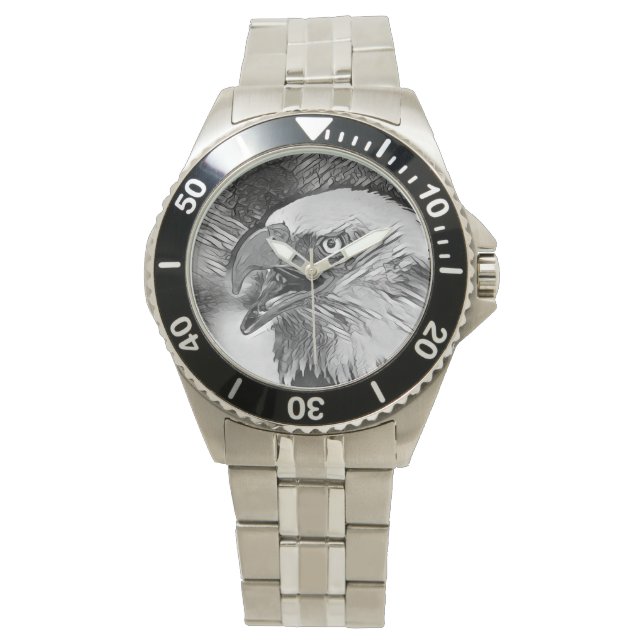 AnimalArtBW_Bird_002 Watch (Front)